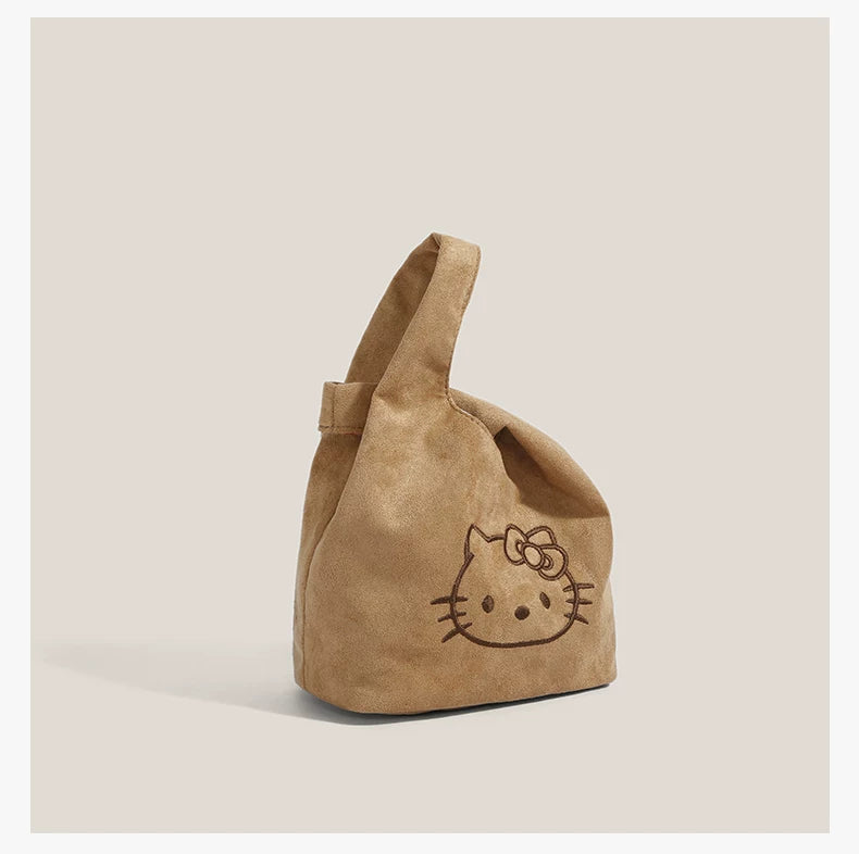 Gingerbread Kitty Pocket Tote