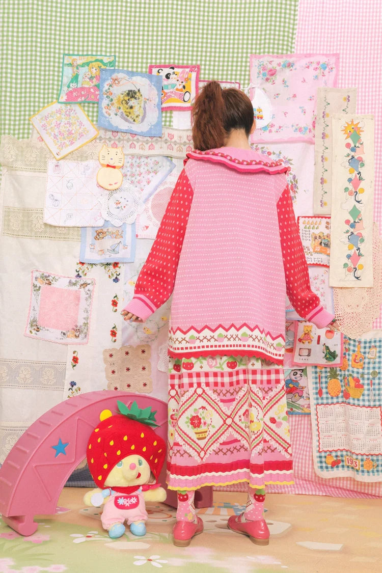 Sweet Kitten Cottage Ruffle Knit Sweater