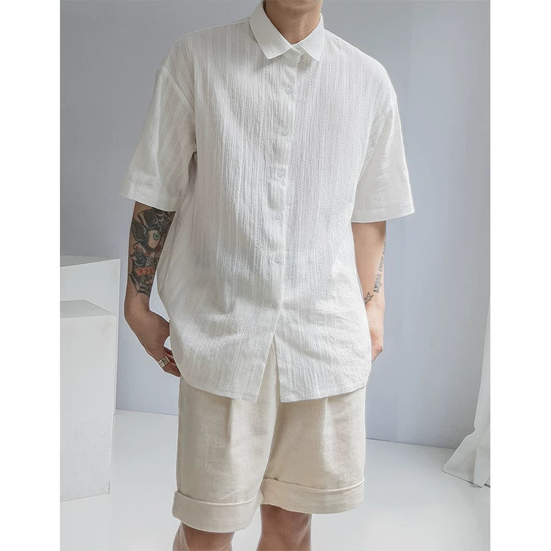Dawn Breeze Textured Stripe Shirt