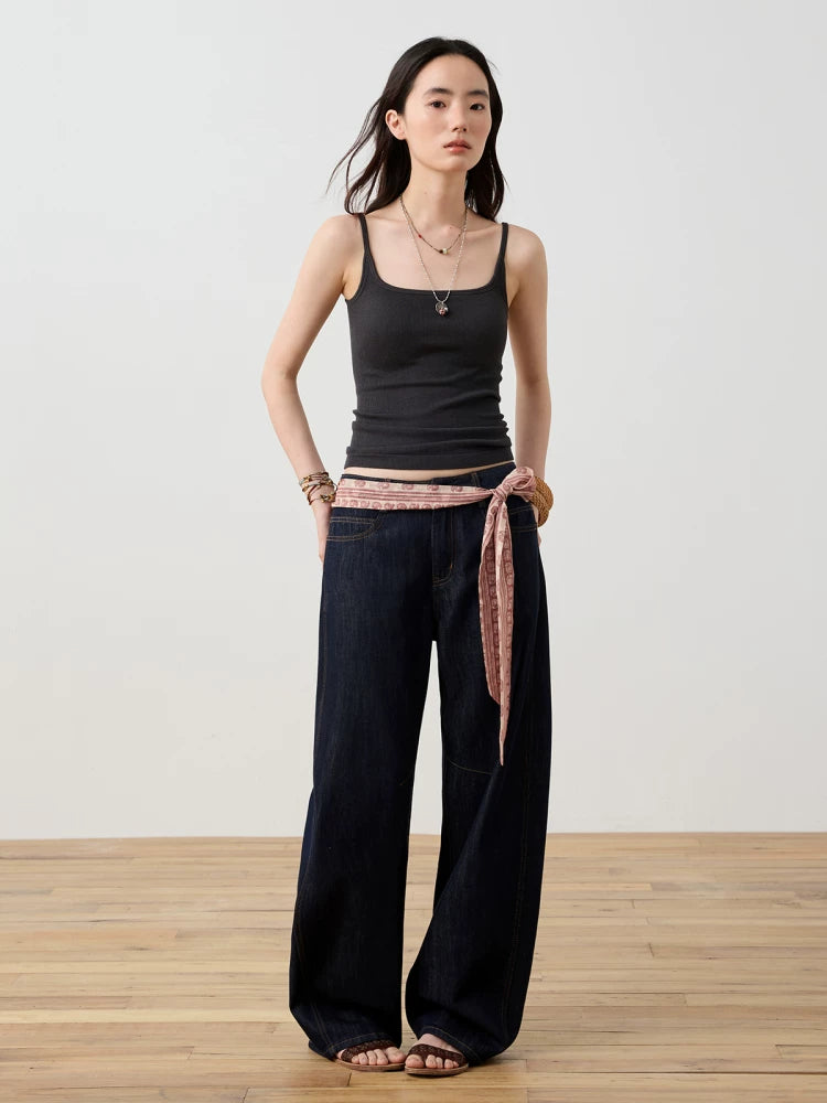 Ribbed Strap Cami Top