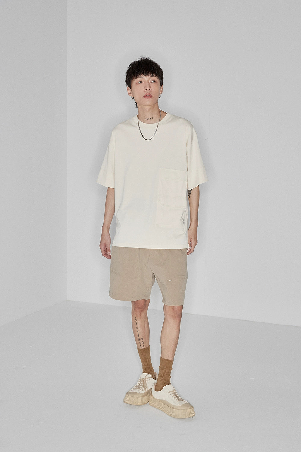 Drawstring Chino Shorts