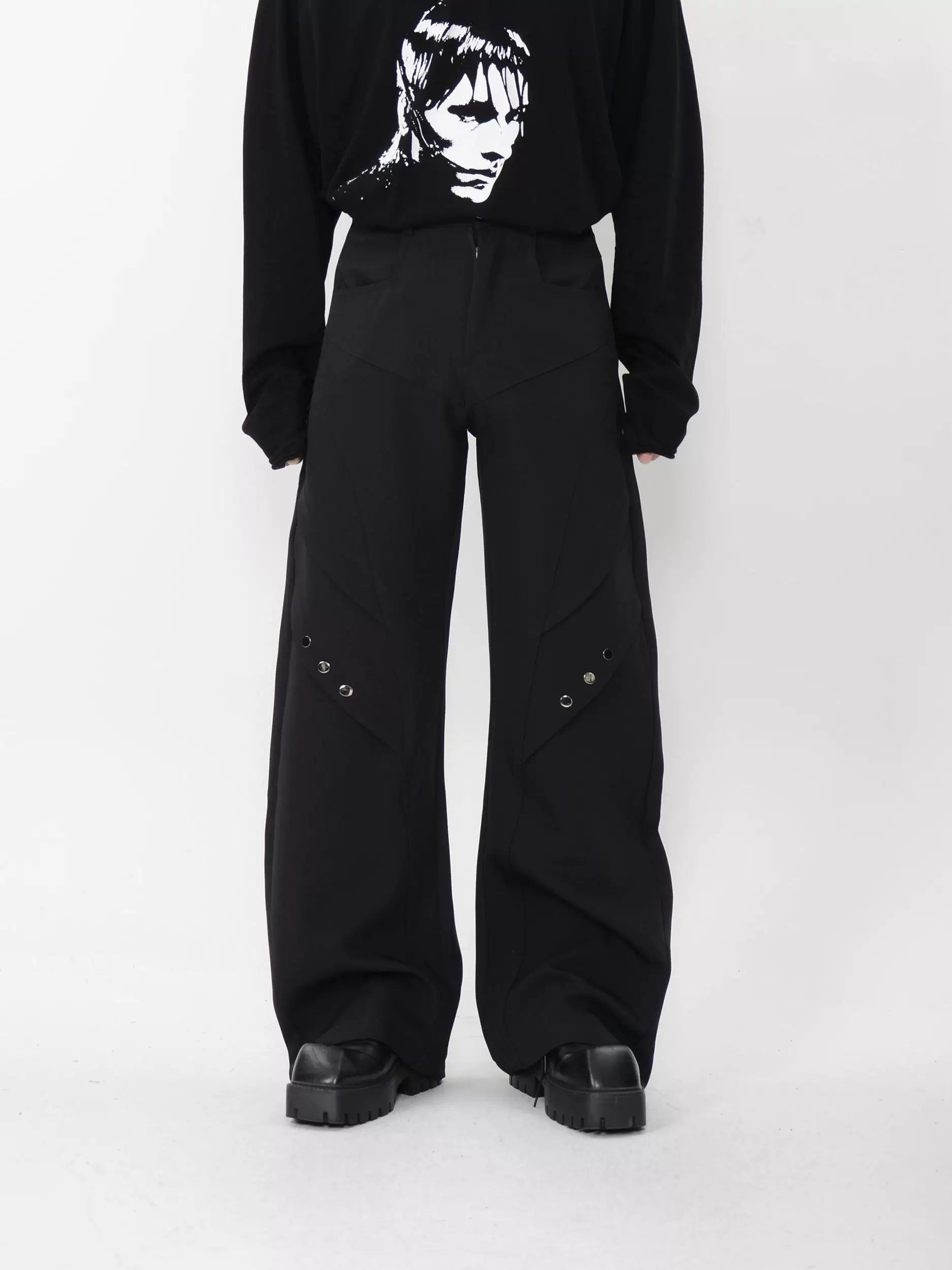 Polar Circuit Paneled Wide Trousers