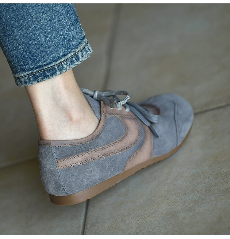 Stone Mist Retro Suede Sneakers