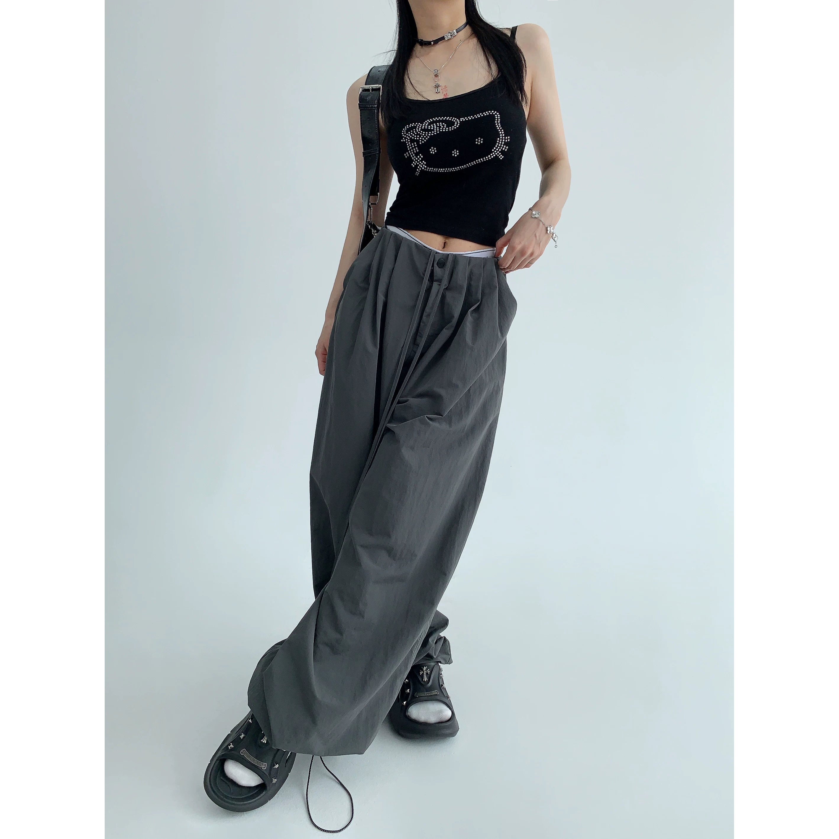Midnight Parachute Wide Pants