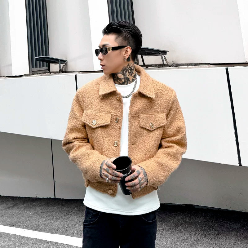 Teddy Cropped Trucker Jacket