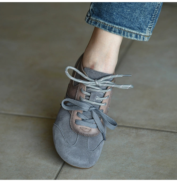 Stone Mist Retro Suede Sneakers