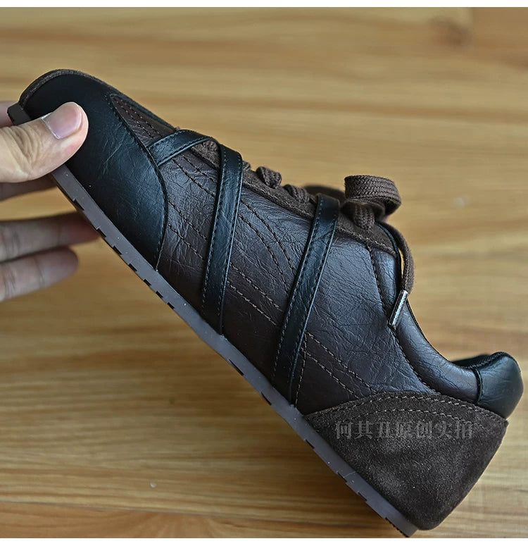 Noira Buckle-Strap Retro Sneakers