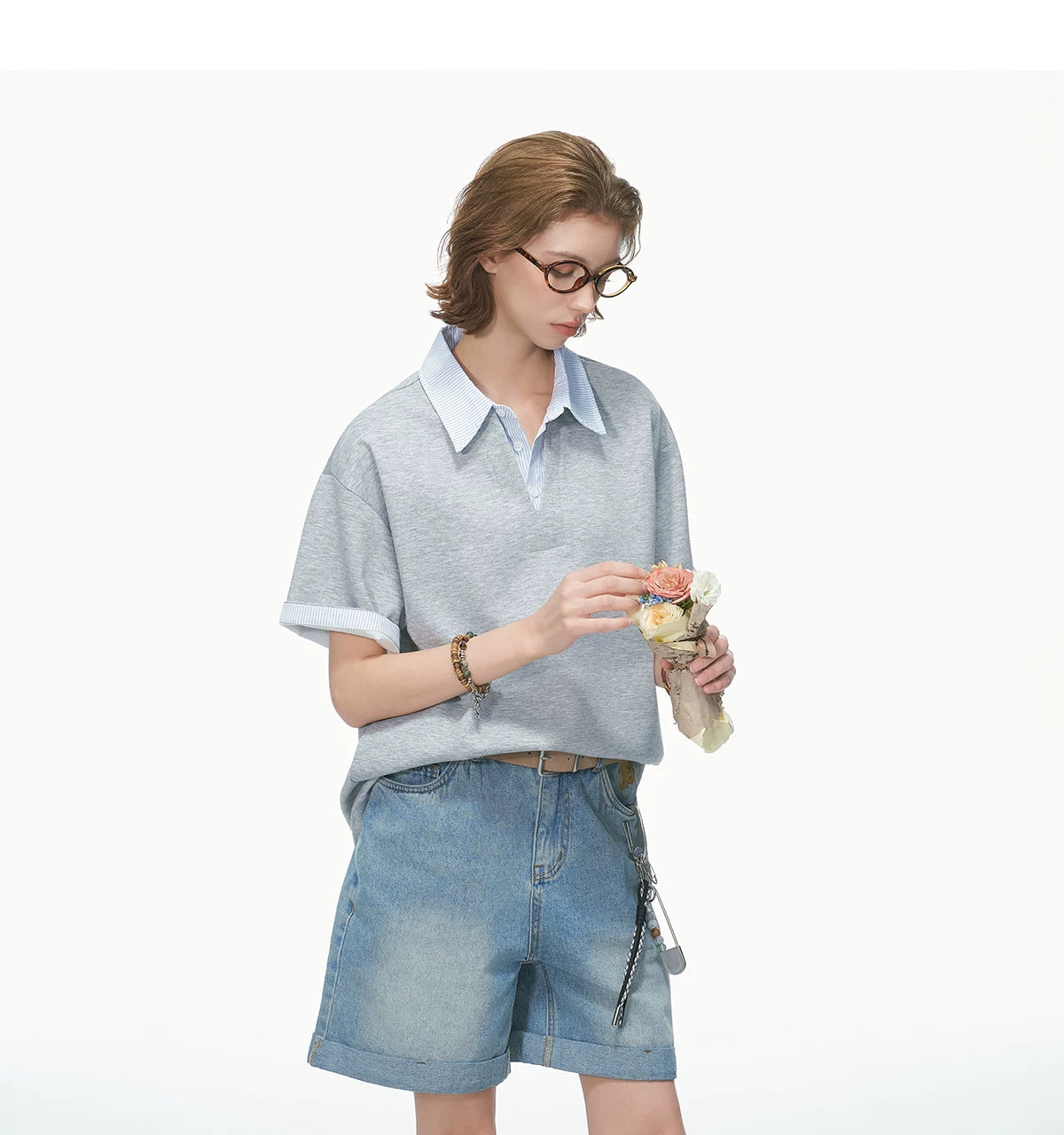 Collarblend Jersey Polo Tee