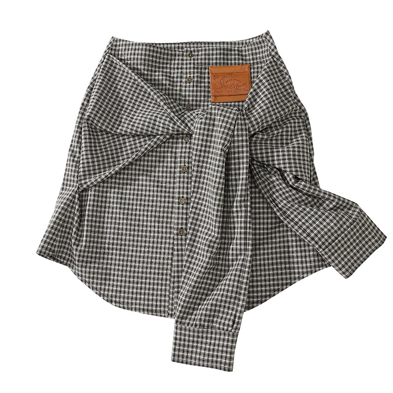 Gingham Check Button-Down Shirt
