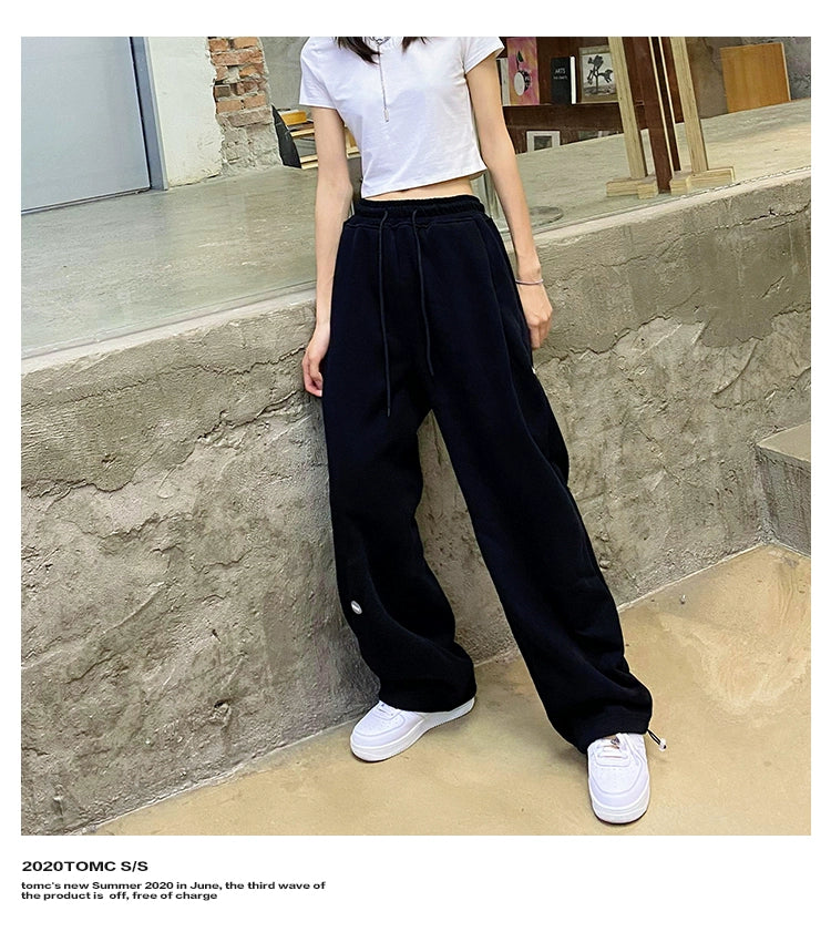 Loose-Fit Sweatpants with Drawstring Waist