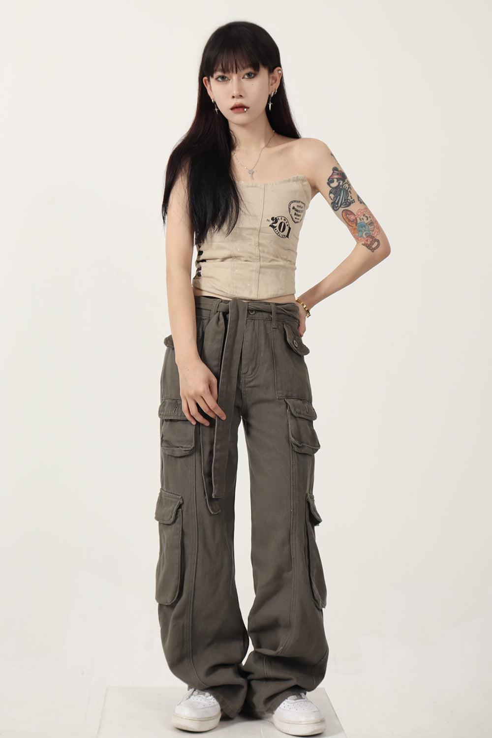 Cargo Pants in Yuppie Style - chiclara