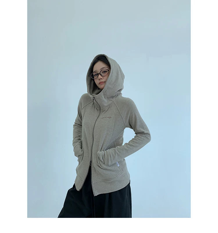 Mushroom Script Zip Hoodie