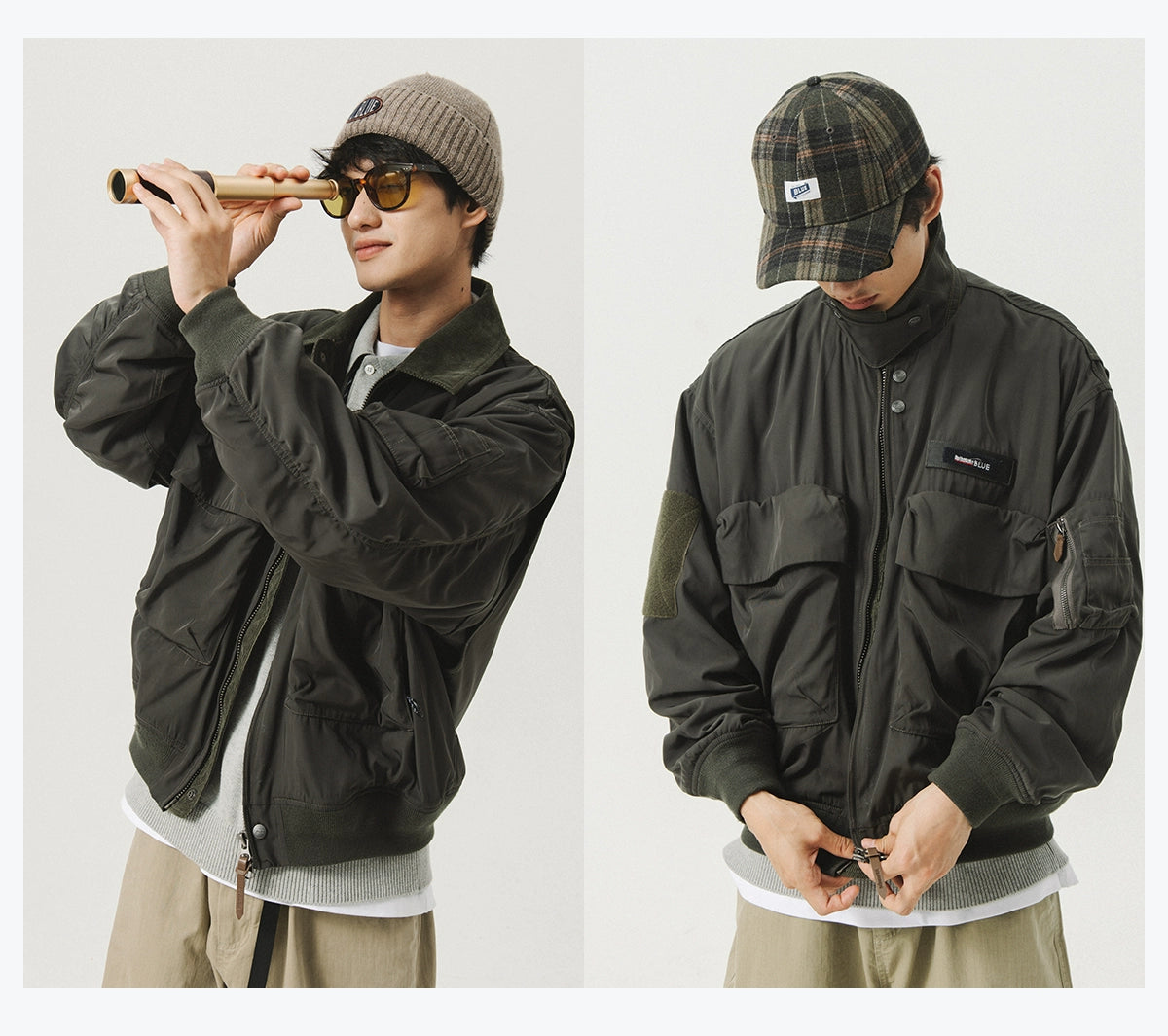 Utility Pocket Bomber Jacket