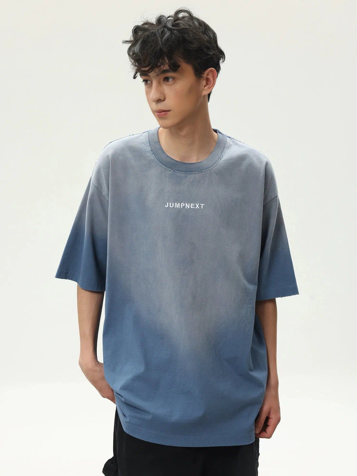 Casual Tee with Washed Faded Effect - chiclara