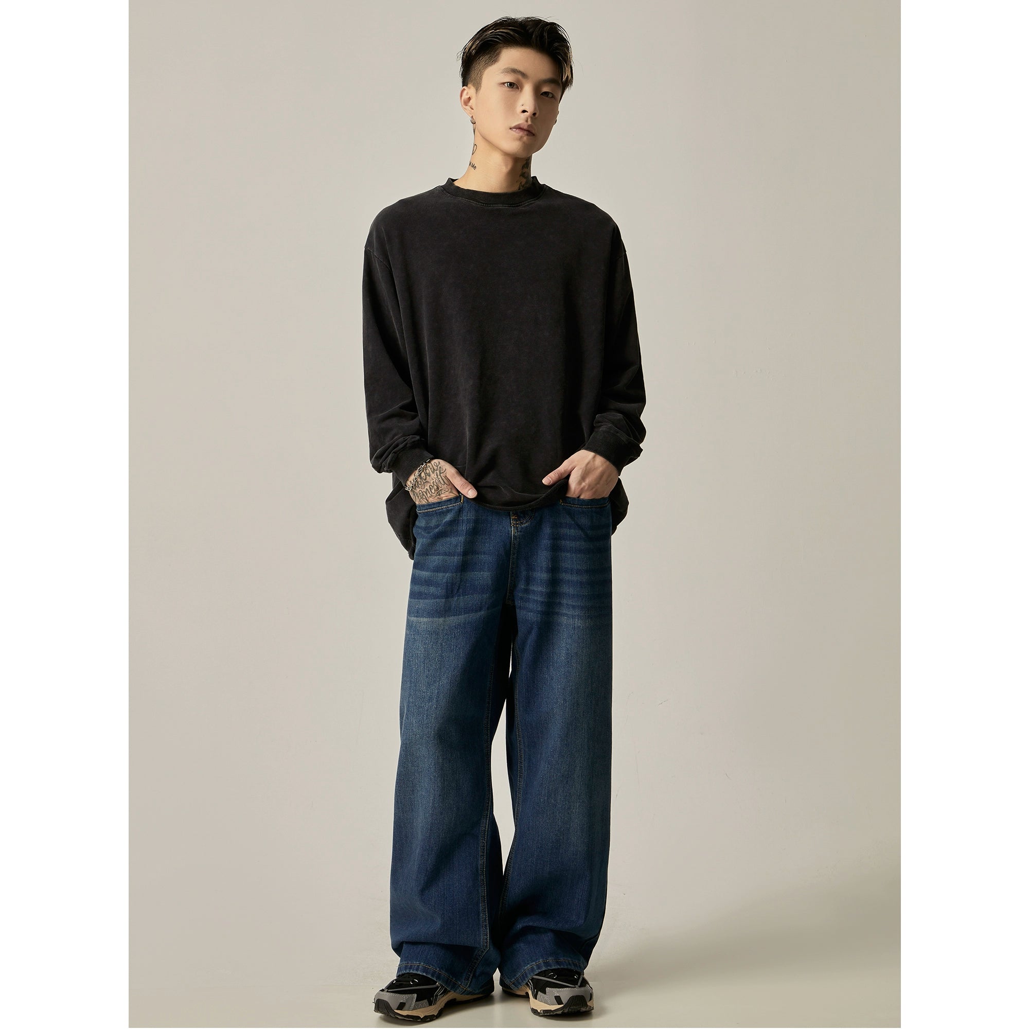 Harbor Fade Ultra-Wide Jeans