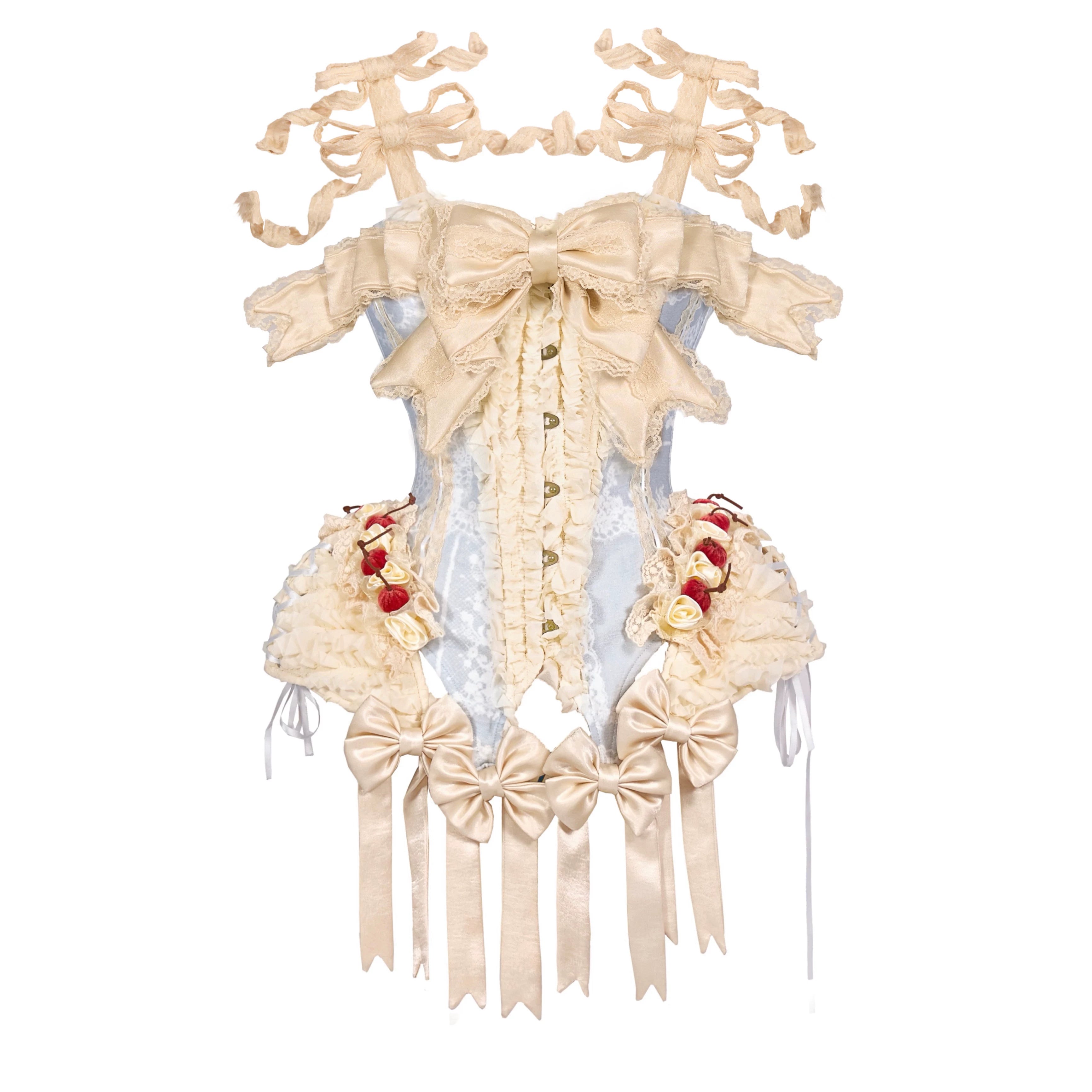 Off Shoulder Ribbon Corset Top