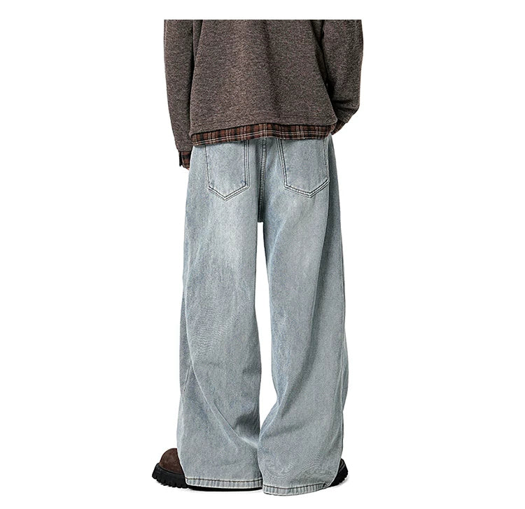 Coal Fade Barrel-Leg Jeans