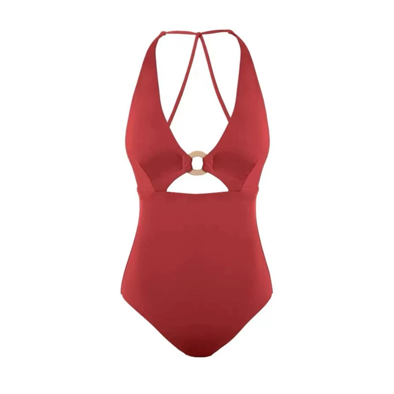Halo Cut‑Out One‑Piece Swimsuit