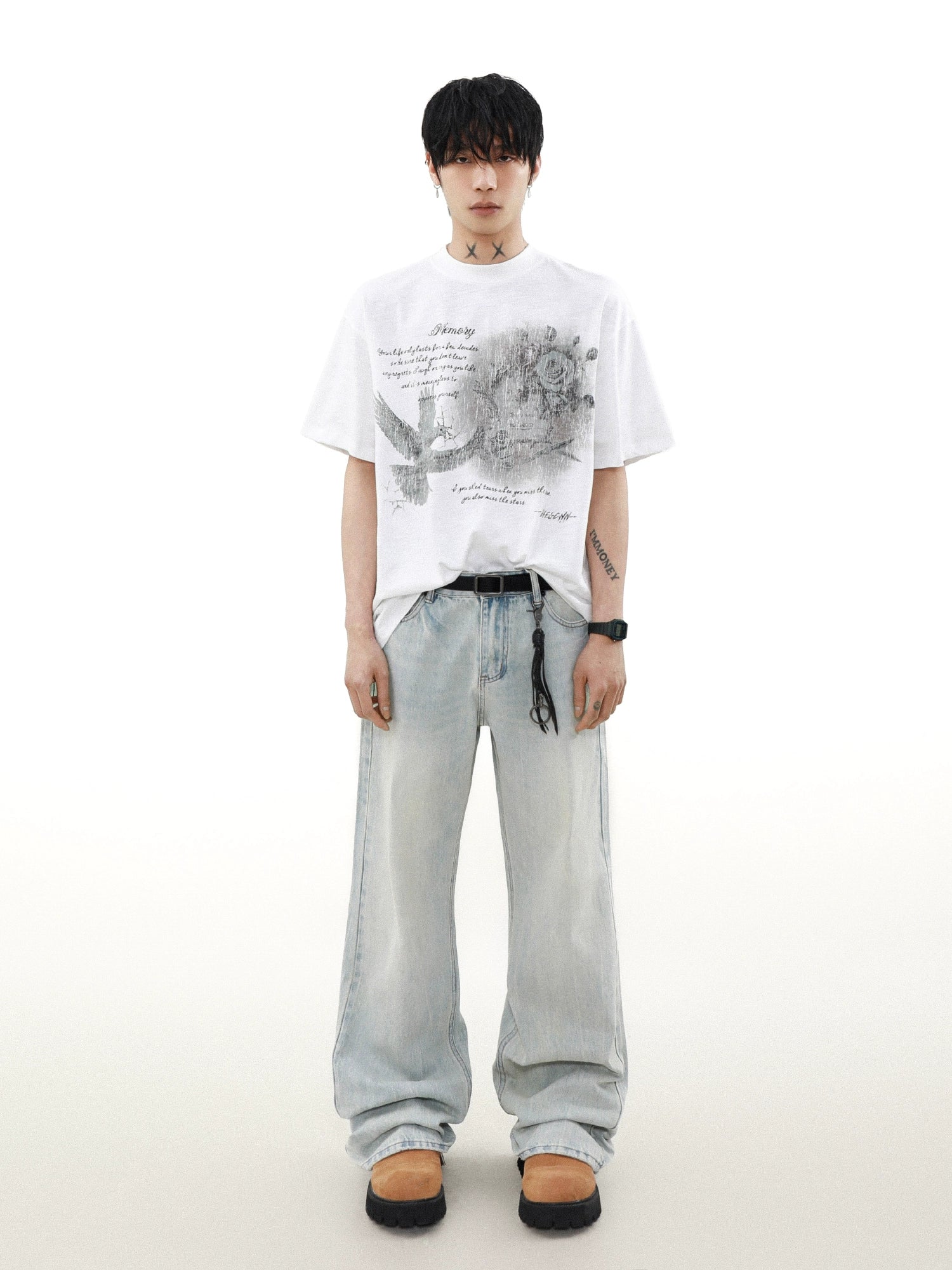 Faded Memory Dove Graphic Tee