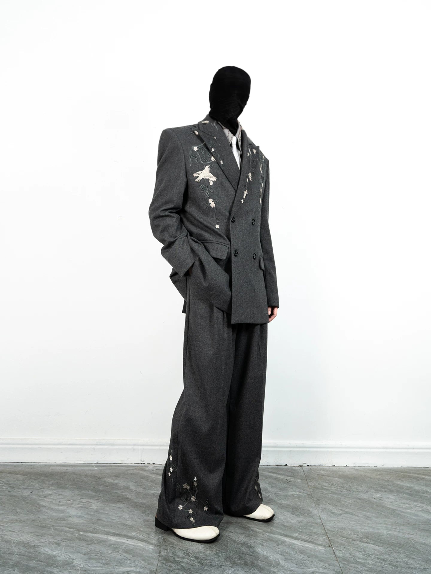 Midnight Aviary Embroidered Power Jacket
