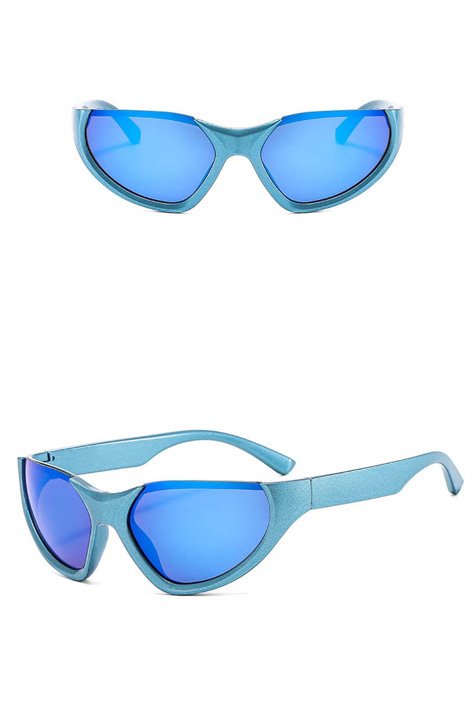Color-Block Racing Cat-Eye Sunglasses - view 10