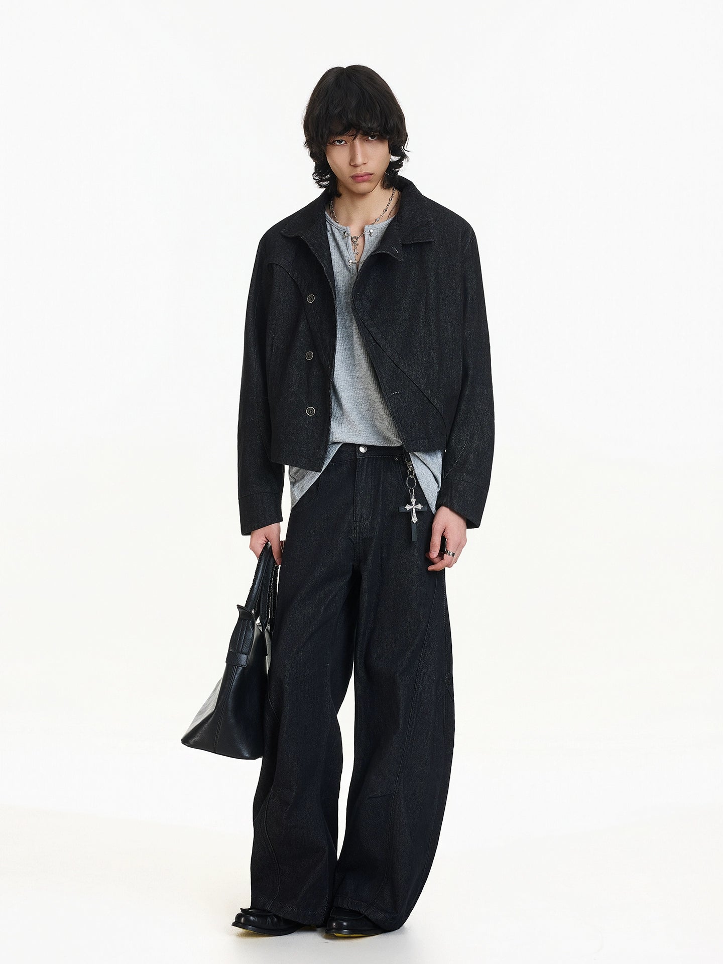 Midnight Torque Asym Denim Jacket