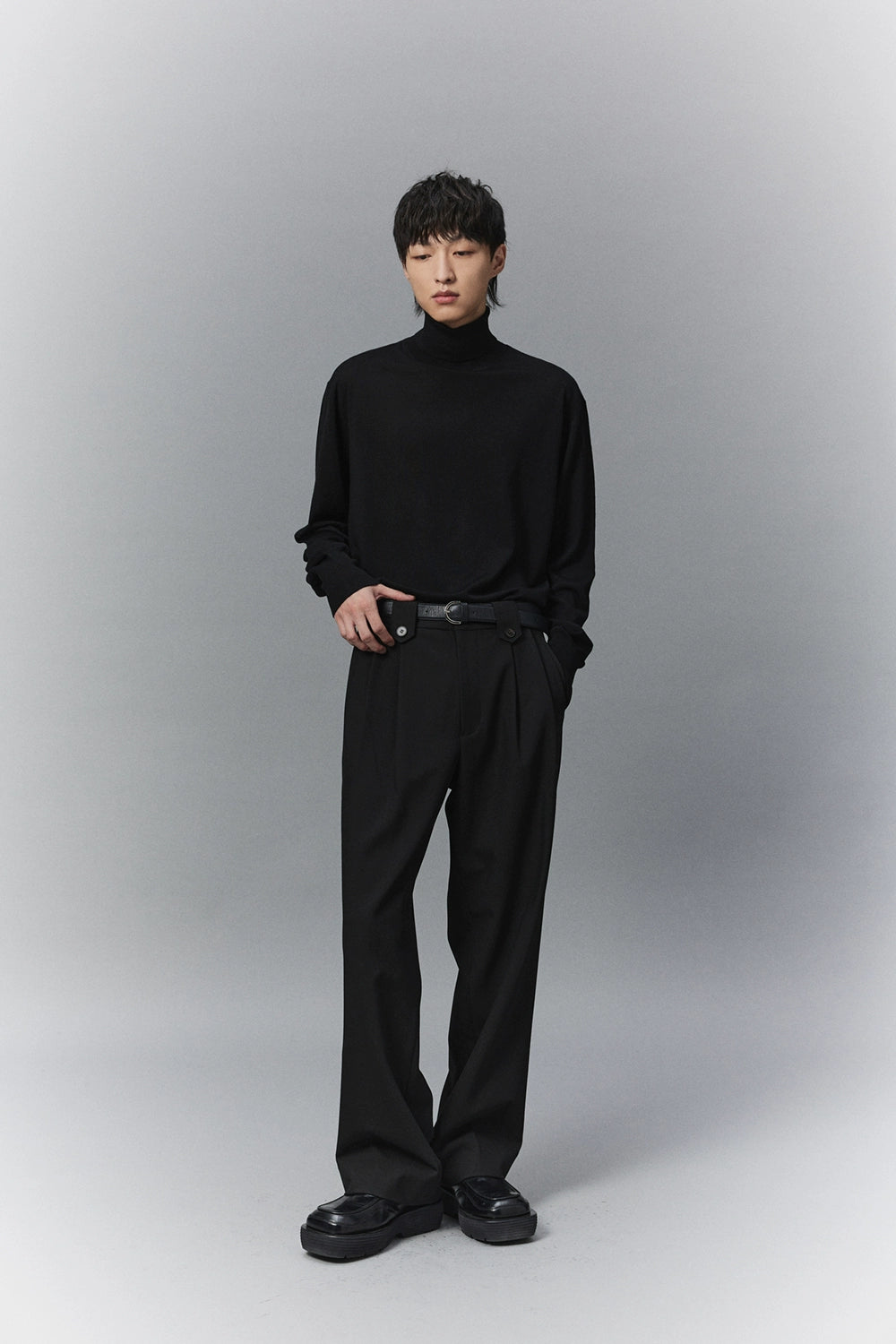 Lightweight Knit Turtleneck Base Layer