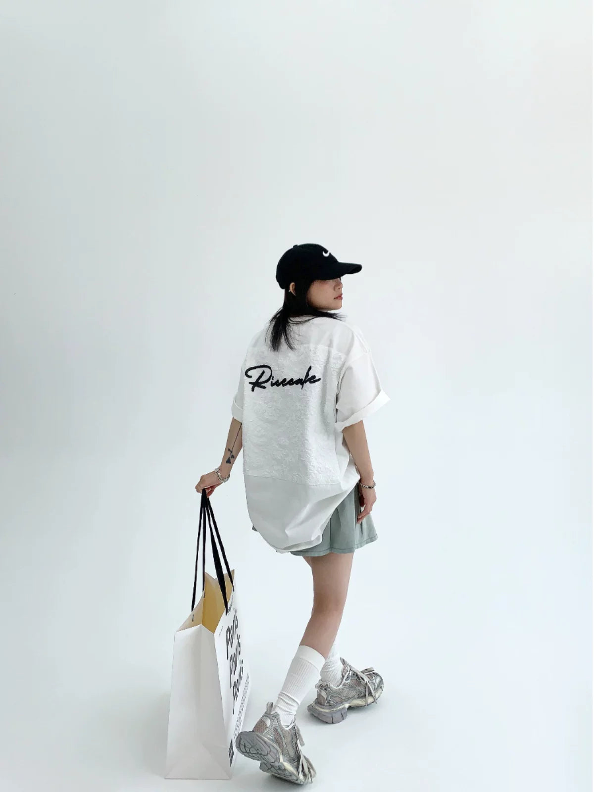 Midnight Lace Script Tee