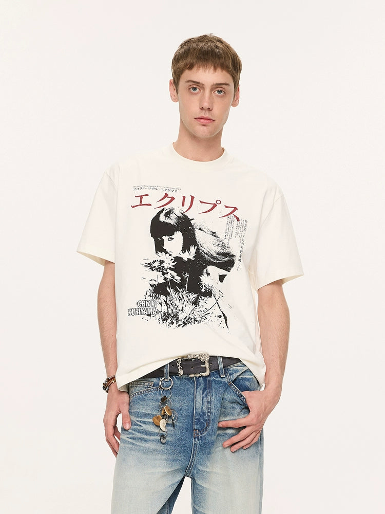 Japanese Graphic Print T-Shirts