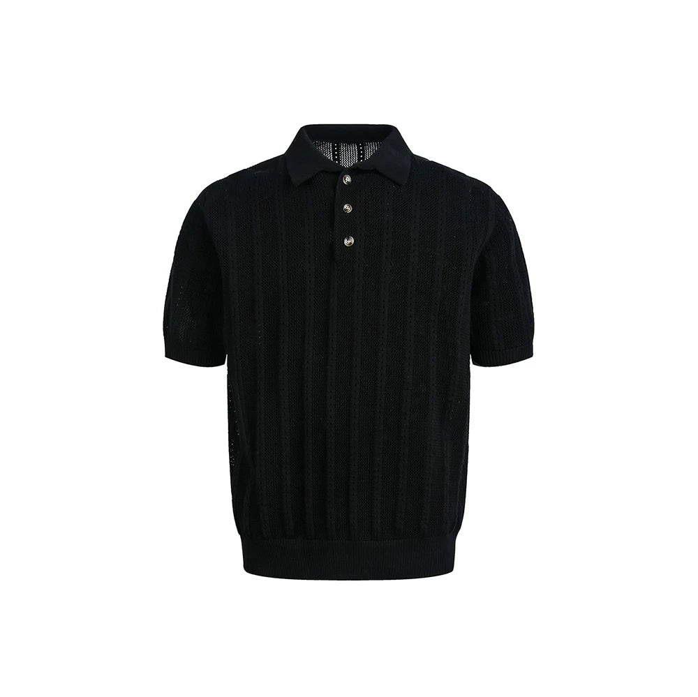 Breezeweave Pointelle Knit Polo