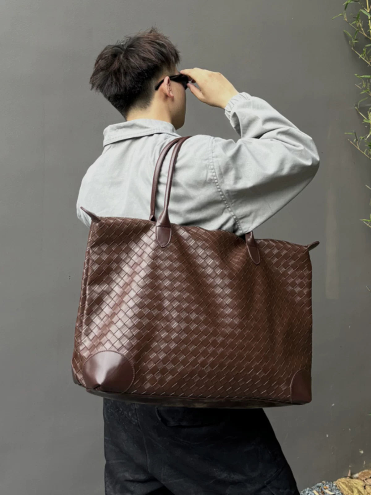 Meridian Woven Weekender Tote