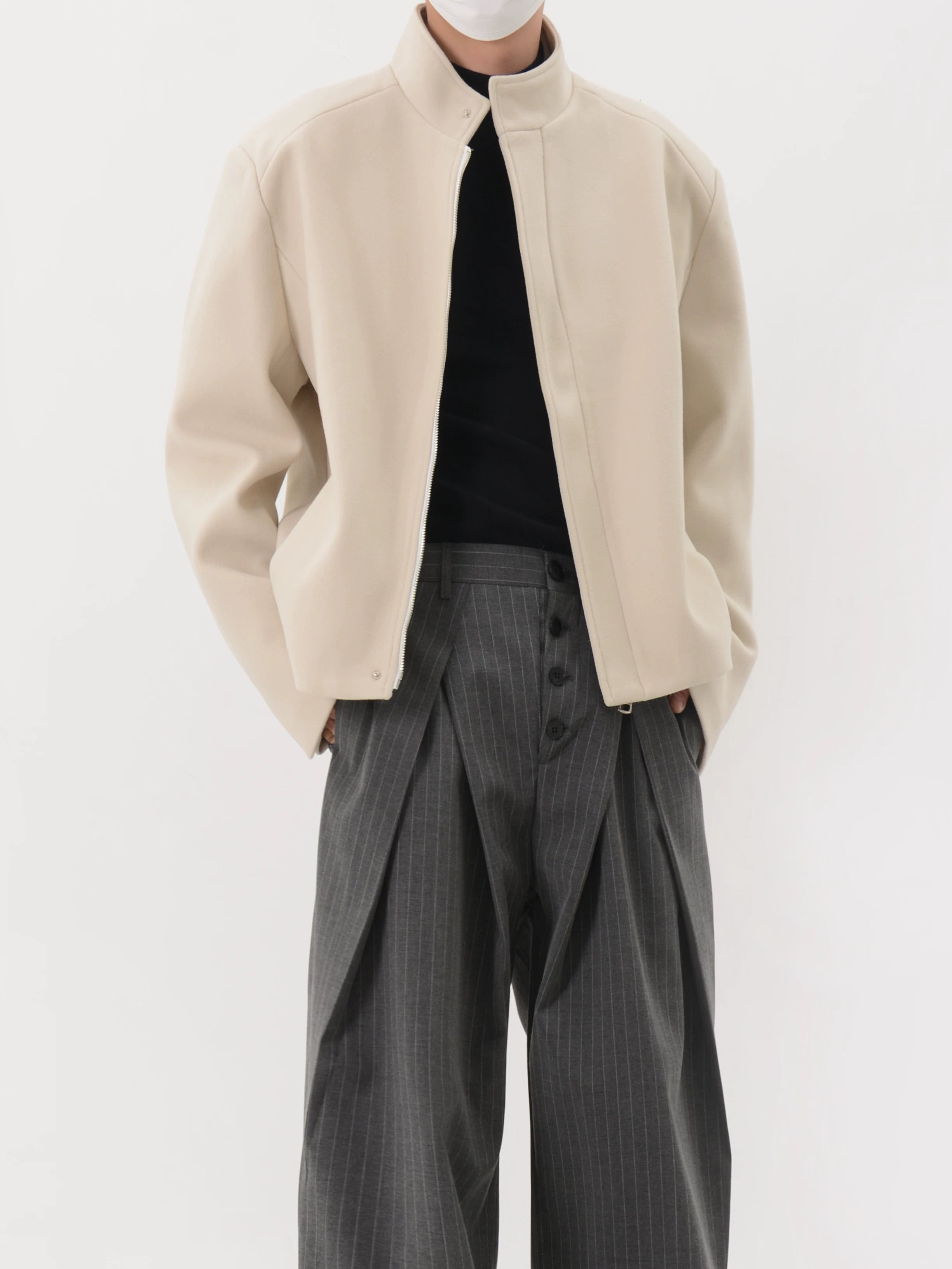 Column Minimal Zip Jacket