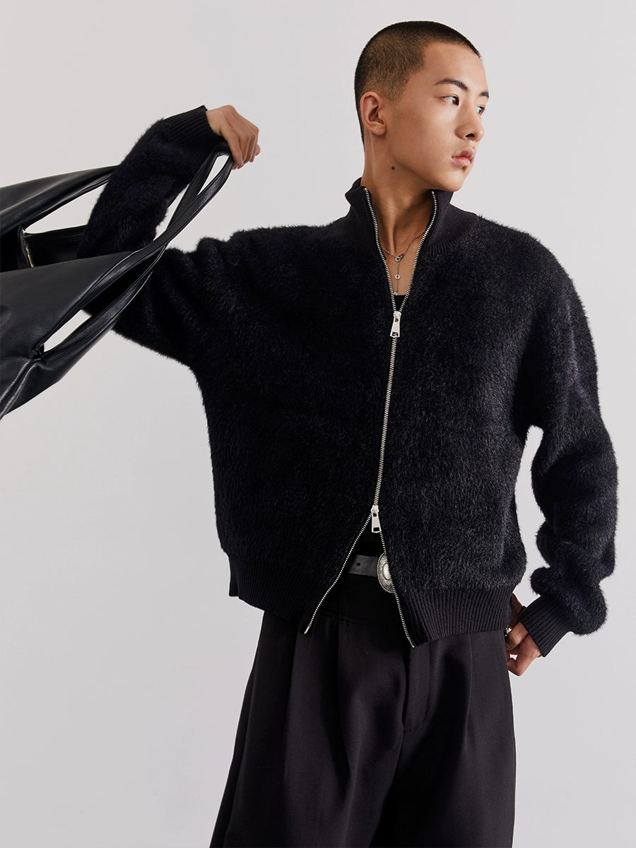 BlushCloud Zip Fleece Cardigan