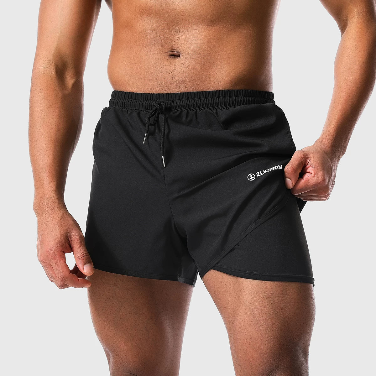 Twin-Layer Rapid-Dry Shield Swim Shorts