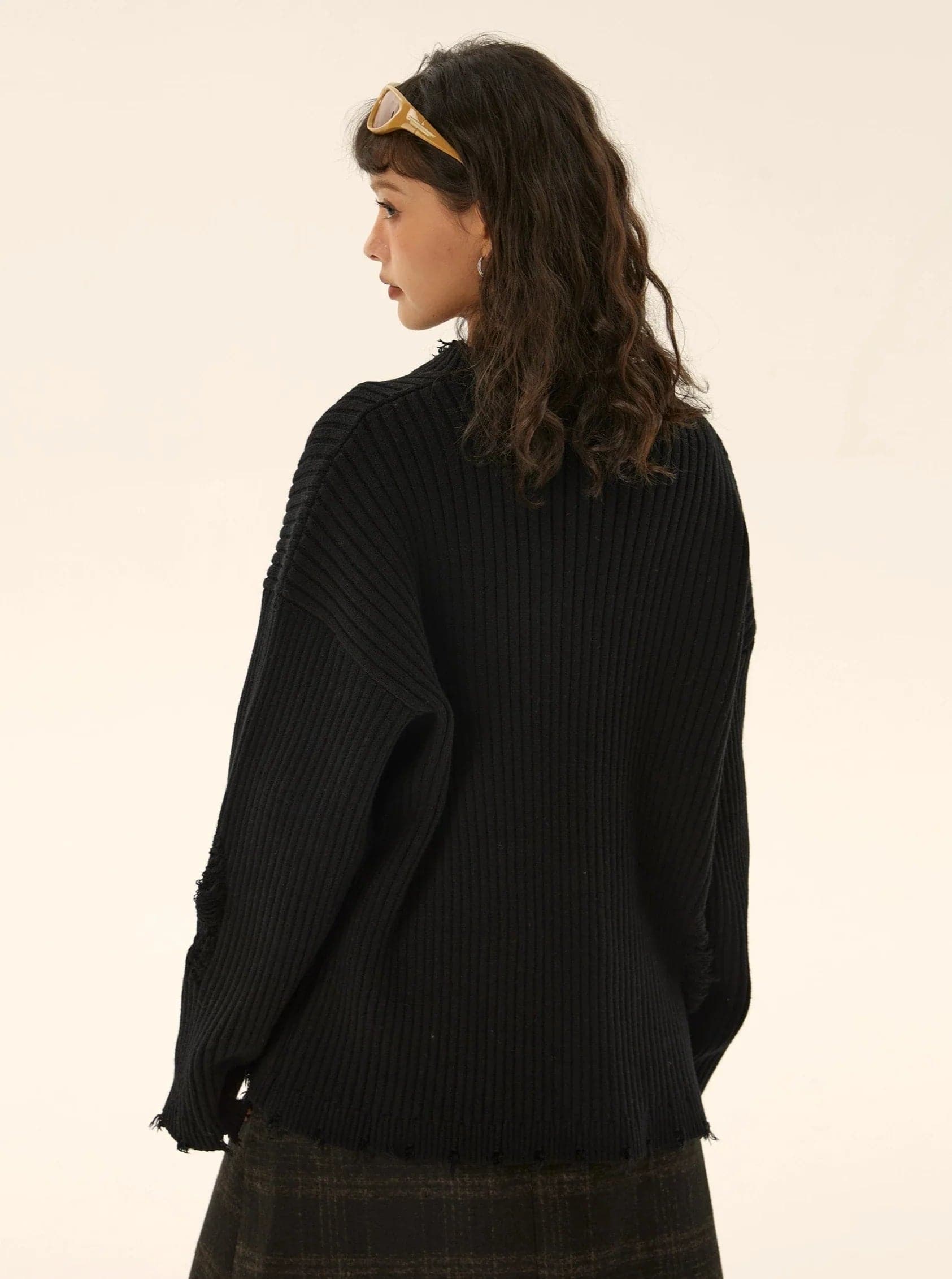 Casual Loose Fit Long-Sleeve Sweater - chiclara