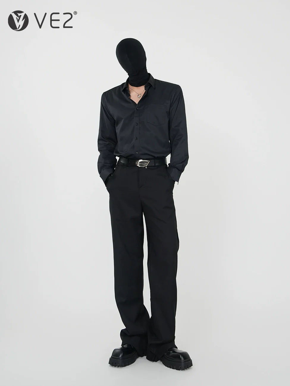 Midnight Luxe Satin Shirt