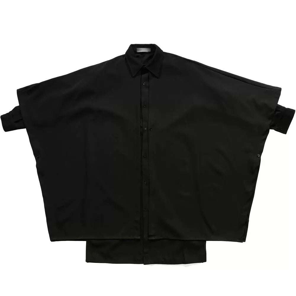 Avant-Garde Oversized Black Shirt