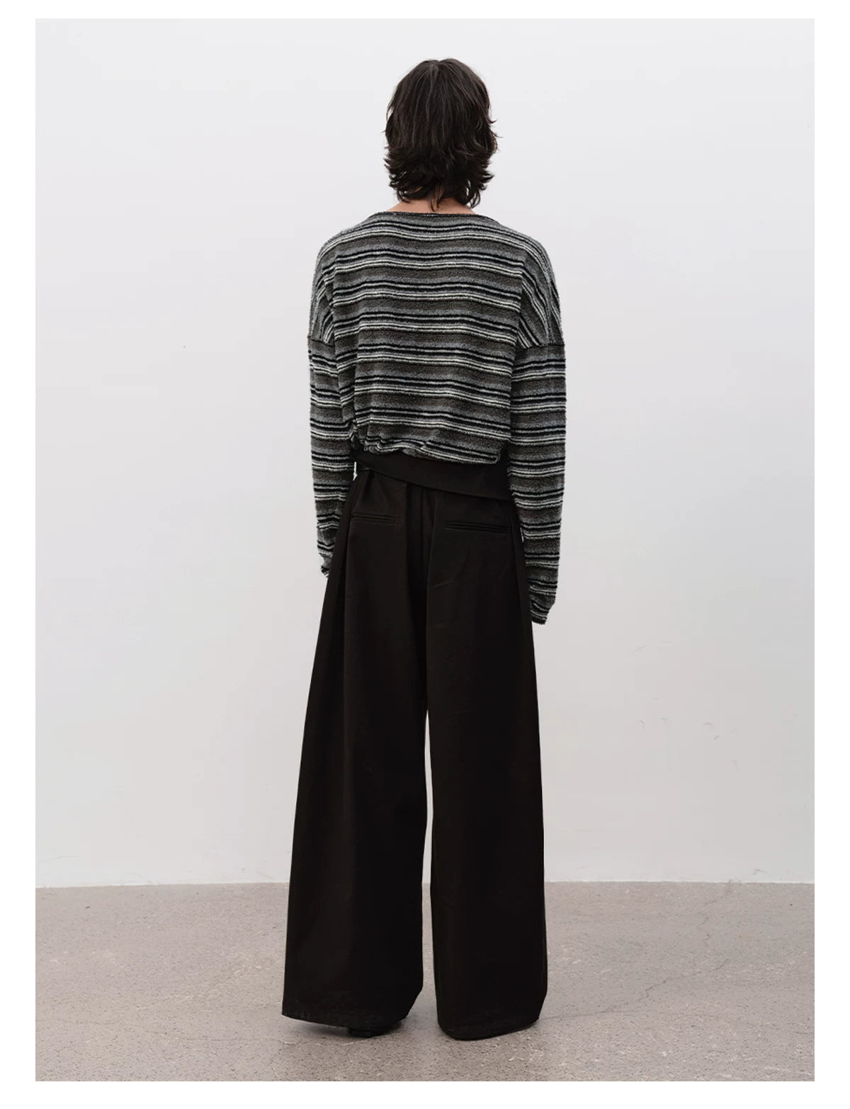 Textured Stripe Relaxed Knit Top