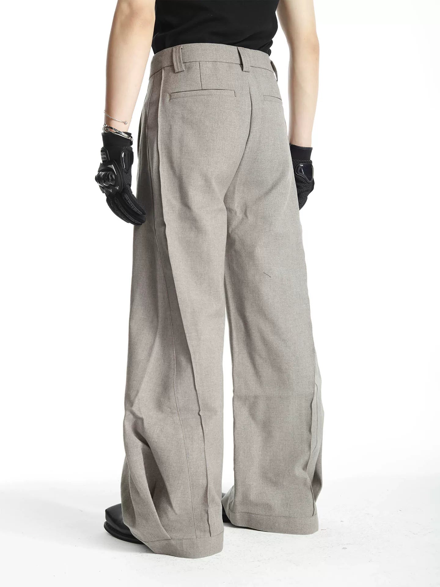 Tailored Barrel-Leg Trousers