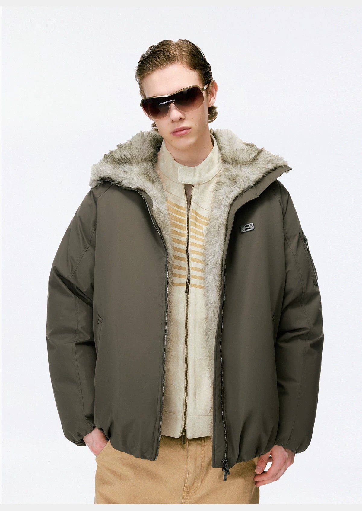 Arctic Haven Faux Fur Collar Jacket