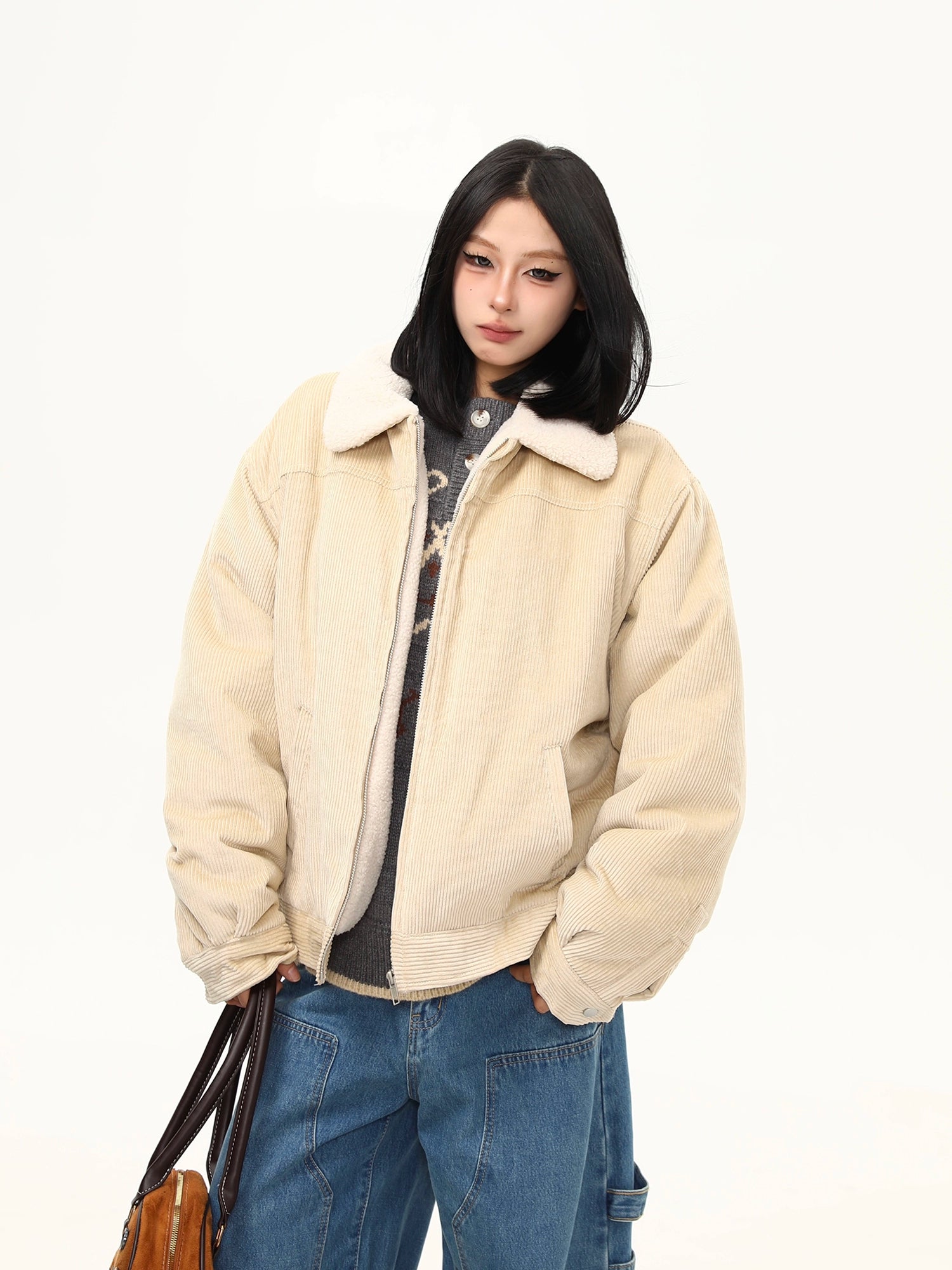 Vanilla Corduroy Cozy Jacket