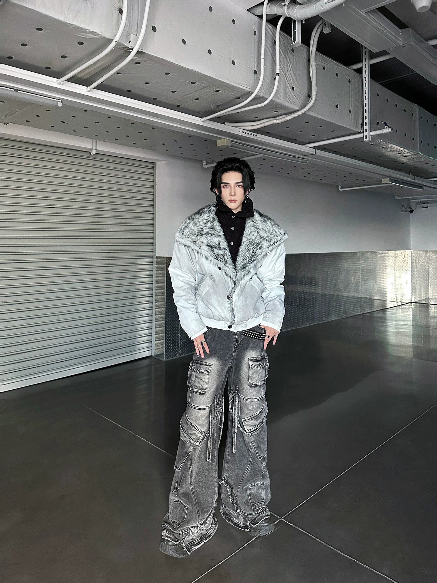 Frostbite Revenant Faux-Fur Aviator Jacket