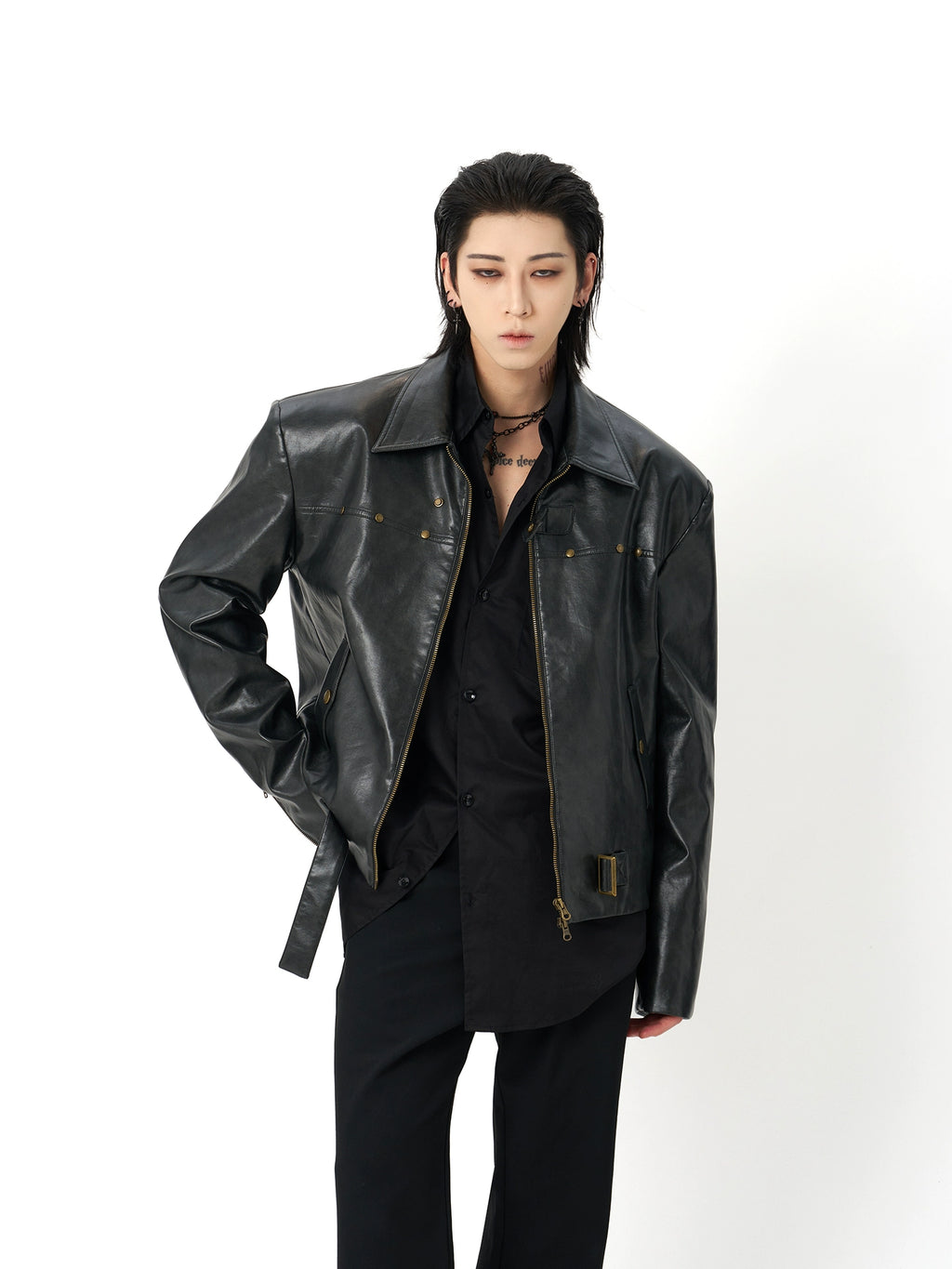 Raven Edge Moto Leather Jacket | Chiclara