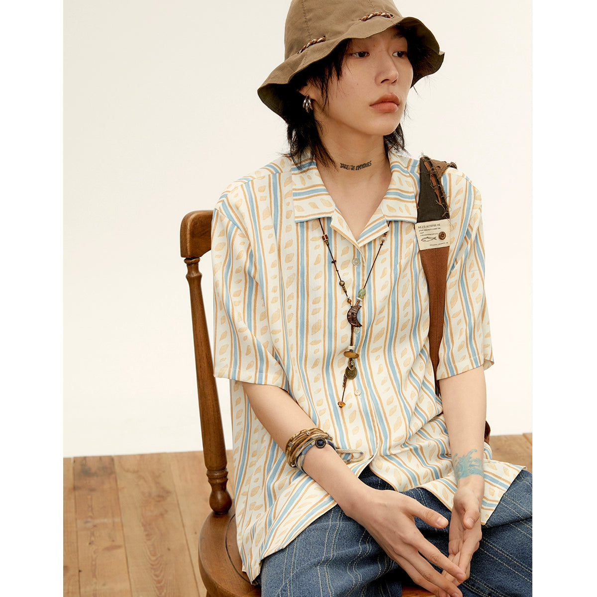 octopusme Striped Linen Shirt