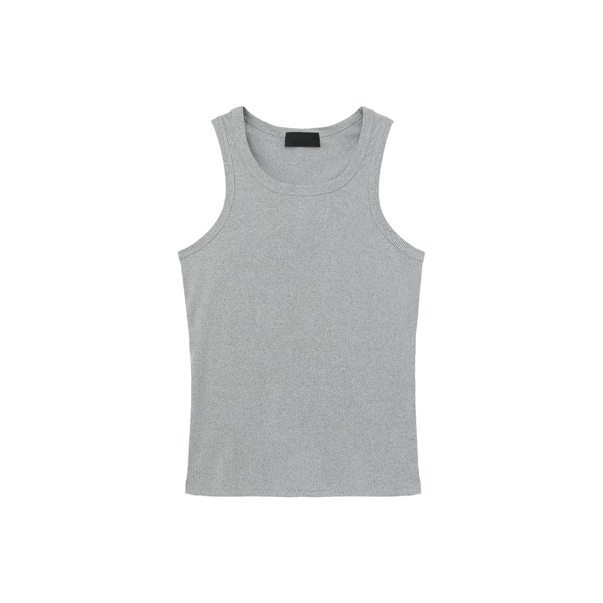 280G Ribbed Athletic Tank Top - Gray