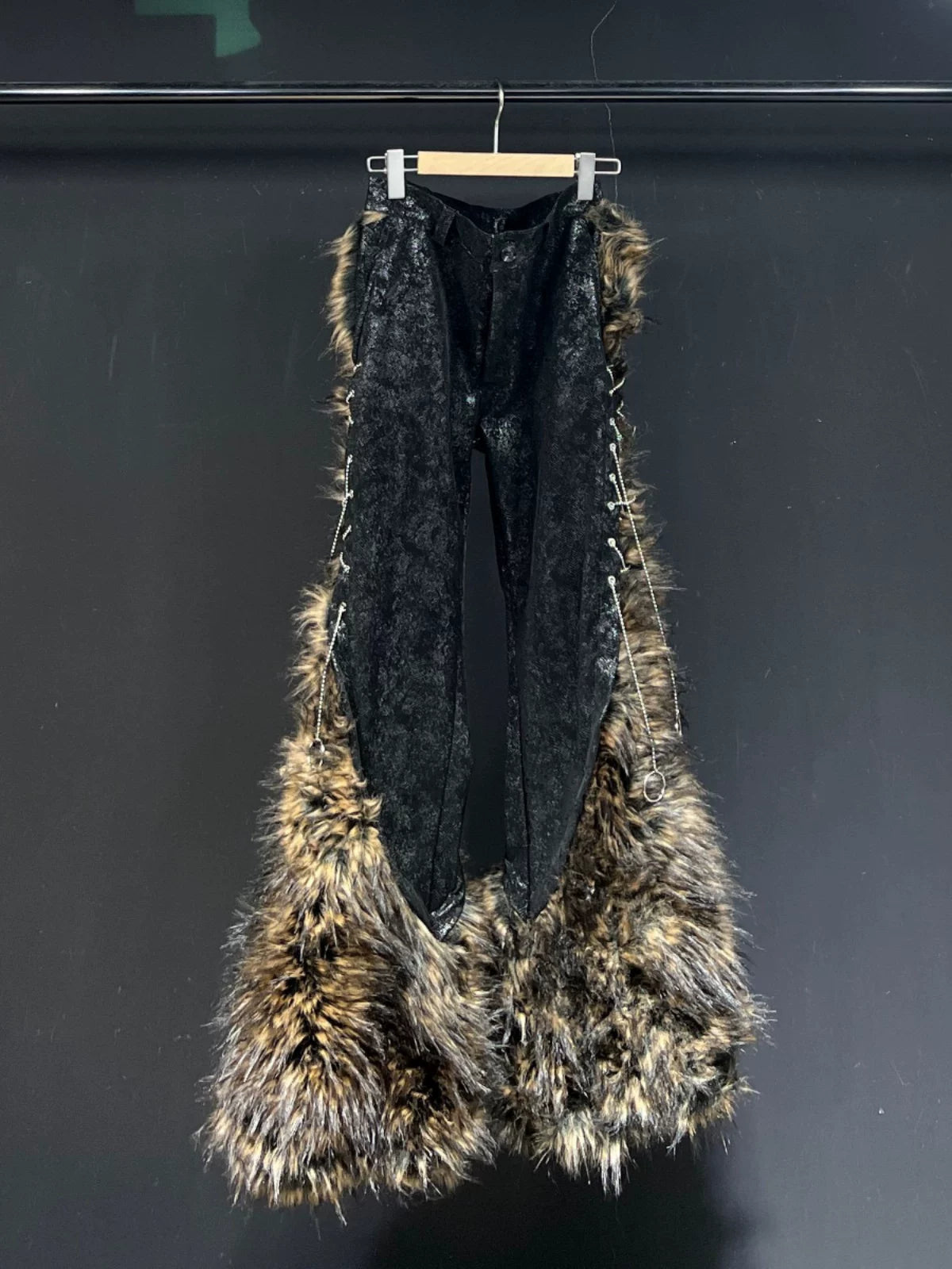 Wild Fang Faux‑Fur Flare Pants