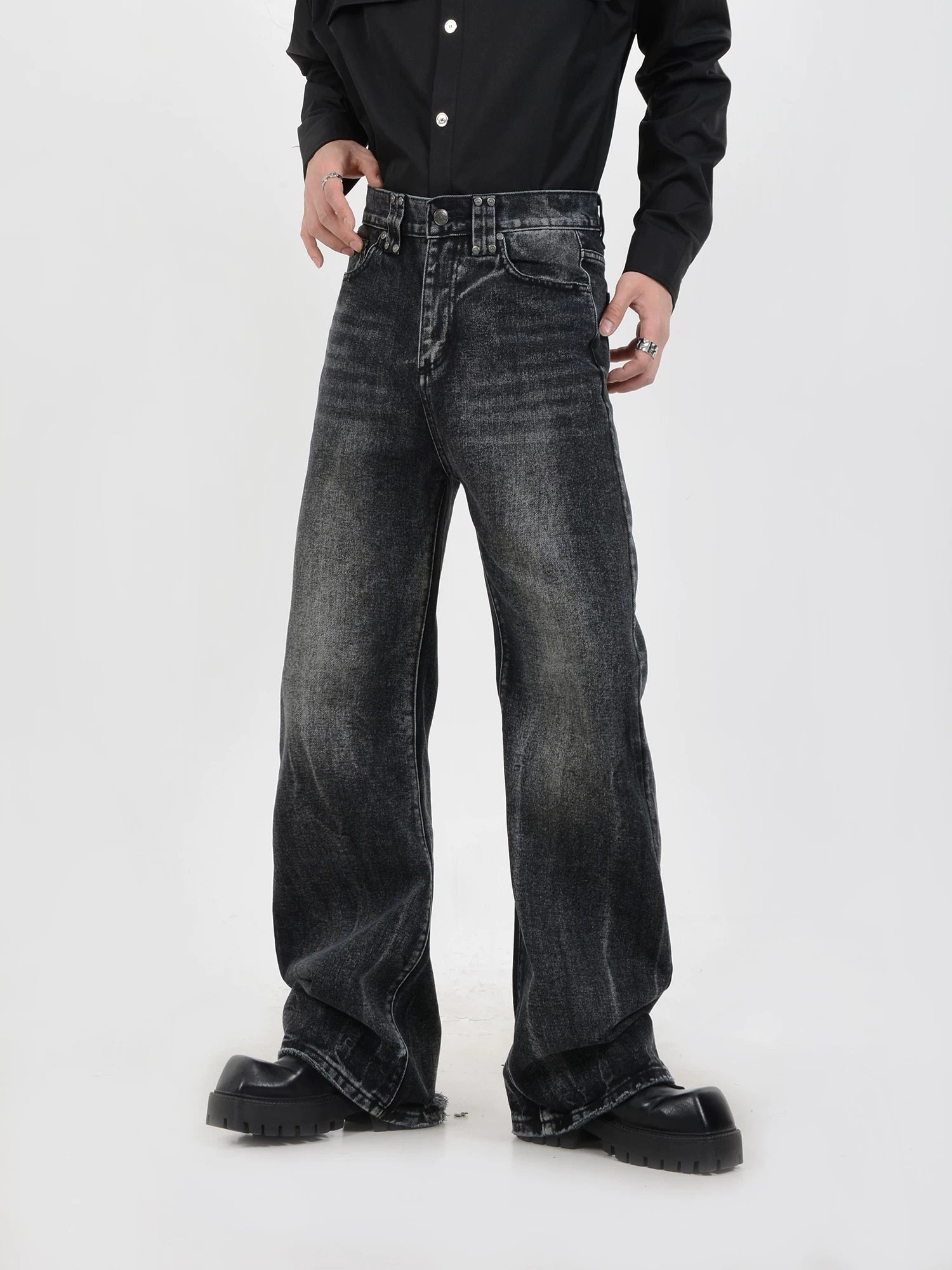 Obsidian Drift Vintage Wash Jeans