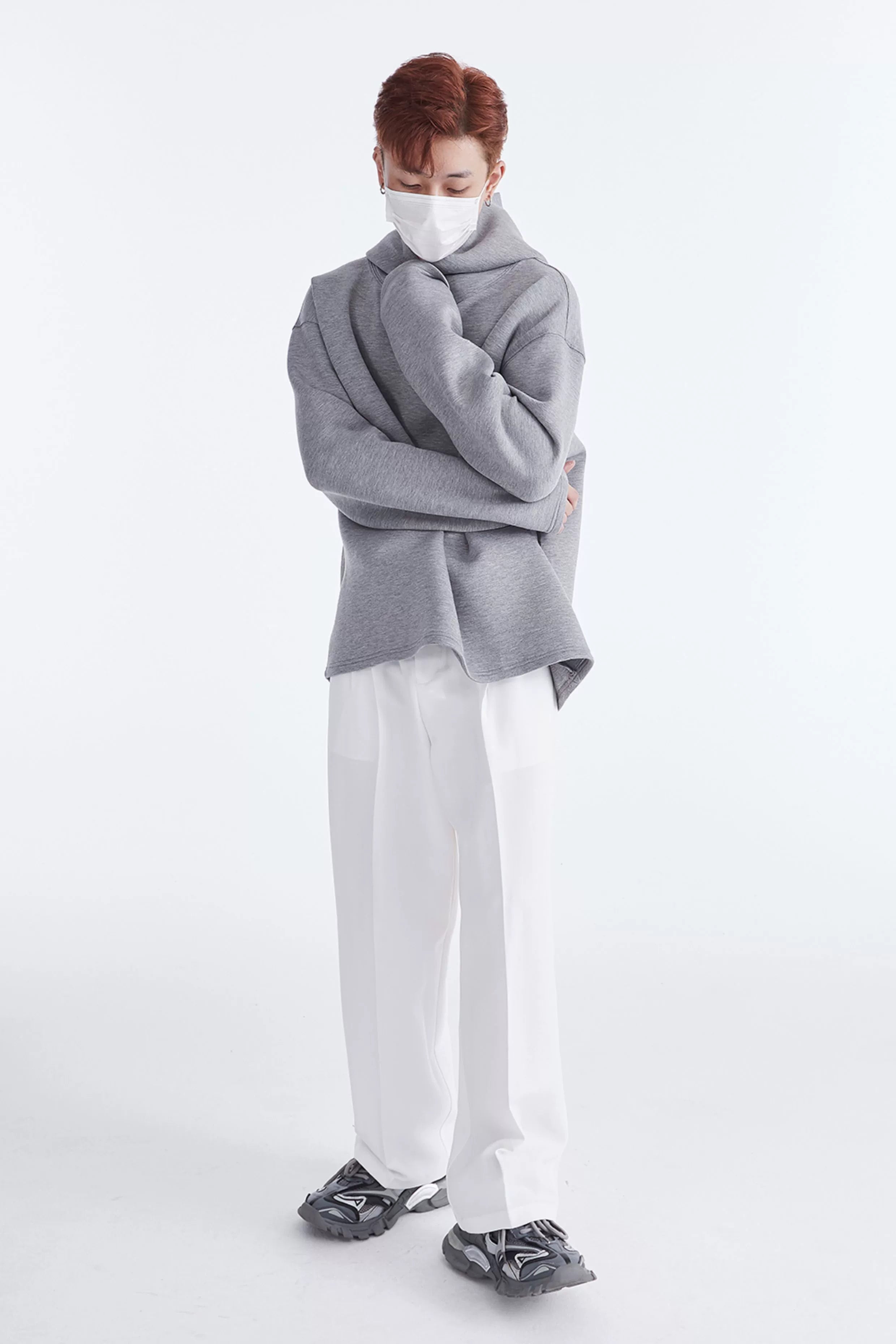 Oversized Fleece Hooded Sweatshirt