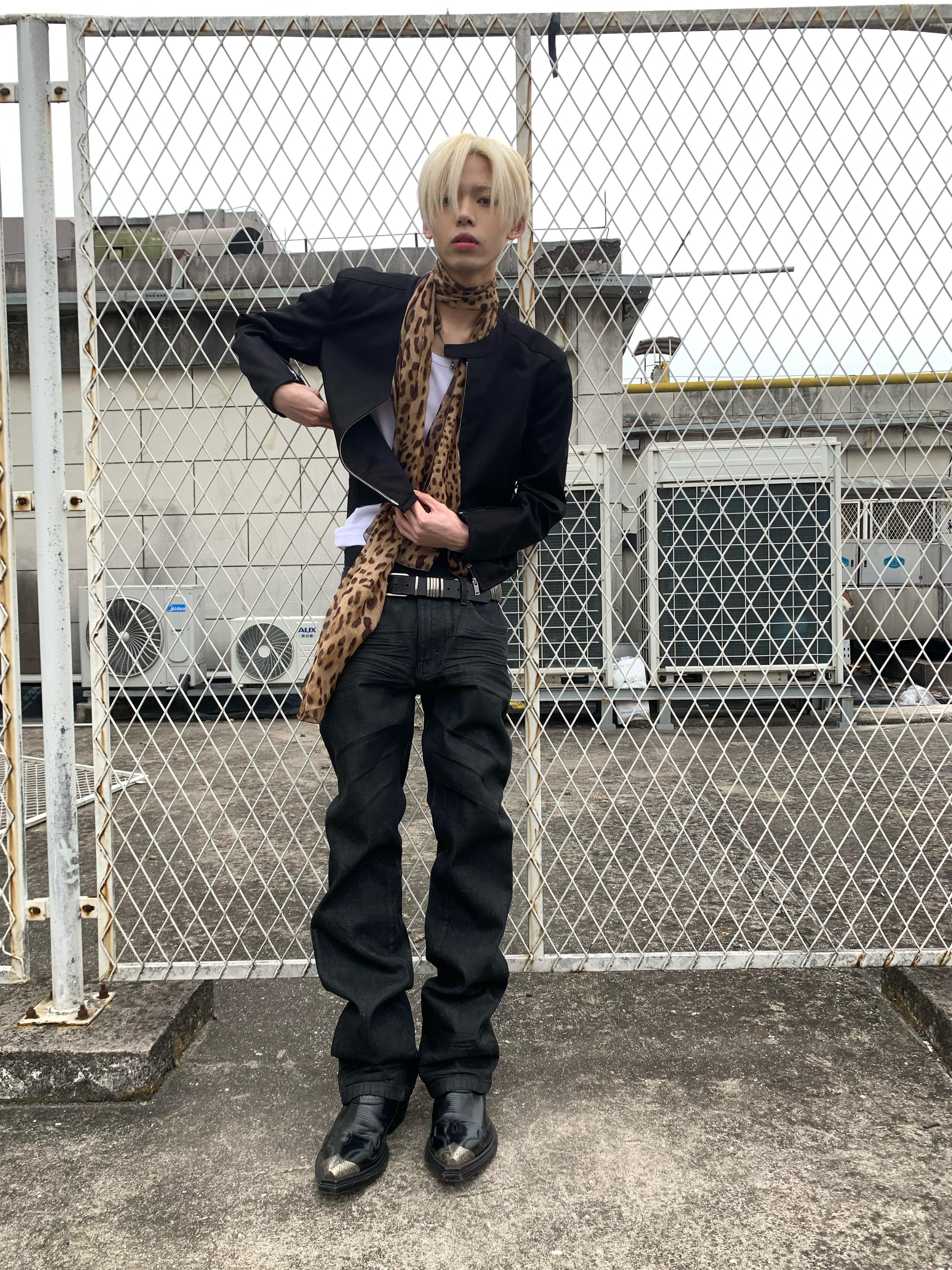 Midnight Resin Coated Straight Jeans