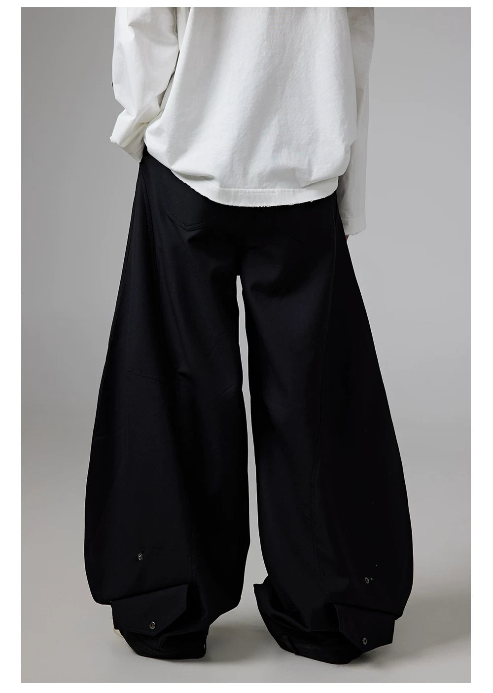 Fold Sculpted Wide Trousers